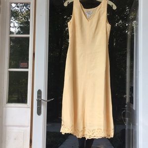 Yellow Linen Sundress